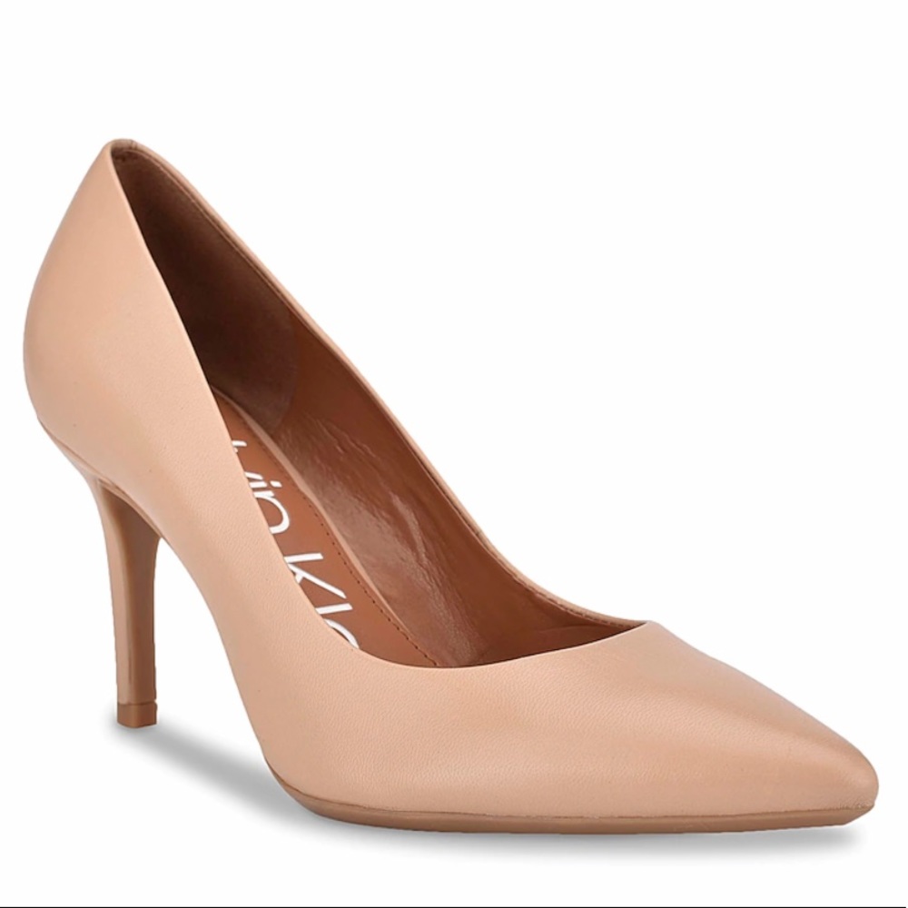 Calvin Klein gayle nude pump heel